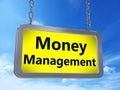 Money management on billboard Royalty Free Stock Photo