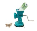 Money in a meat grinder Royalty Free Stock Photo