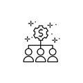 Money, network, people icon. Element of modern business icon Royalty Free Stock Photo