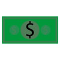 Money note with dollar sign