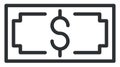 Money note, icon