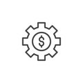 Money options outline icon