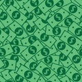 Money pattern with many dollar currency signs