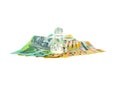 Money pawn Royalty Free Stock Photo