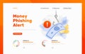 Money Phishing Alert Design Template