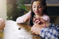 Money, piggy bank and coins with child and grandfather for savings, investment and learning. Growth, cash and future