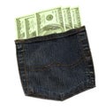 Money in a pocket