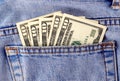 Money in the pocket Royalty Free Stock Photo