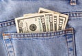 Money in the pocket Royalty Free Stock Photo
