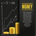 Money poster or banner design template.