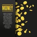 Money poster or banner design template.