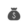 Money pouch icon and finance concept Royalty Free Stock Photo