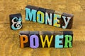 Money power business success financial wealth investment successful challenge Royalty Free Stock Photo