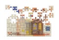 Money puzzle Royalty Free Stock Photo