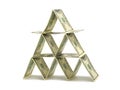 Money pyramid Royalty Free Stock Photo