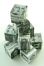 Money pyramid-financial concept