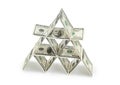 Money pyramid Royalty Free Stock Photo