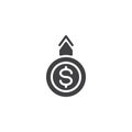 Money revenue vector icon