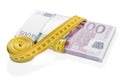 Money rewound measuring tape