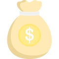 Money sack icon cash bag vector dollar moneybag Royalty Free Stock Photo