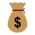 money sack or treasure icon