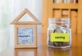 Money saving for investment property Royalty Free Stock Photo