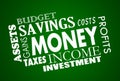 Money Savings Budget Finances Word Collage