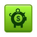 Money savings piggy bank icon Royalty Free Stock Photo