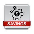 Money savings piggy bank icon Royalty Free Stock Photo