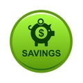 Money savings piggy bank icon Royalty Free Stock Photo