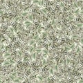 Money seamless pattern isolated on white. American money. Washington American cash, usd background