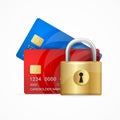 Money Secure Concept. Vector Royalty Free Stock Photo