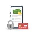 Money security concept. Royalty Free Stock Photo