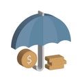 Money security Isometric Vector Isolated icon which can easily modify or edit Royalty Free Stock Photo