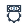 money setting icon - business Management icon