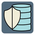 Money shield, icon