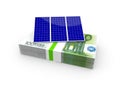 Money for solar Royalty Free Stock Photo