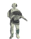 Money soldier currency dollars Royalty Free Stock Photo