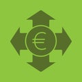 Money spending glyph color icon Royalty Free Stock Photo