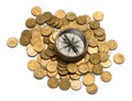 Money Superannuation Management Compass Royalty Free Stock Photo