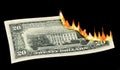 Money to Burn! Royalty Free Stock Photo