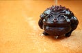 Money Toad Water drops day Royalty Free Stock Photo