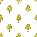 Money Tree with Bitcoin Coins Seamless