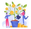 Money tree concept Royalty Free Stock Photo