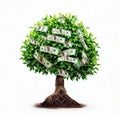 Money tree concept Royalty Free Stock Photo