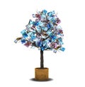 Money Tree Euro Bills Royalty Free Stock Photo