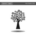 Money tree icon Royalty Free Stock Photo