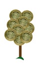 Money tree - sterling Royalty Free Stock Photo