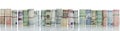 Money wall, money border Royalty Free Stock Photo