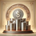 money or wealth background or foreground image Royalty Free Stock Photo